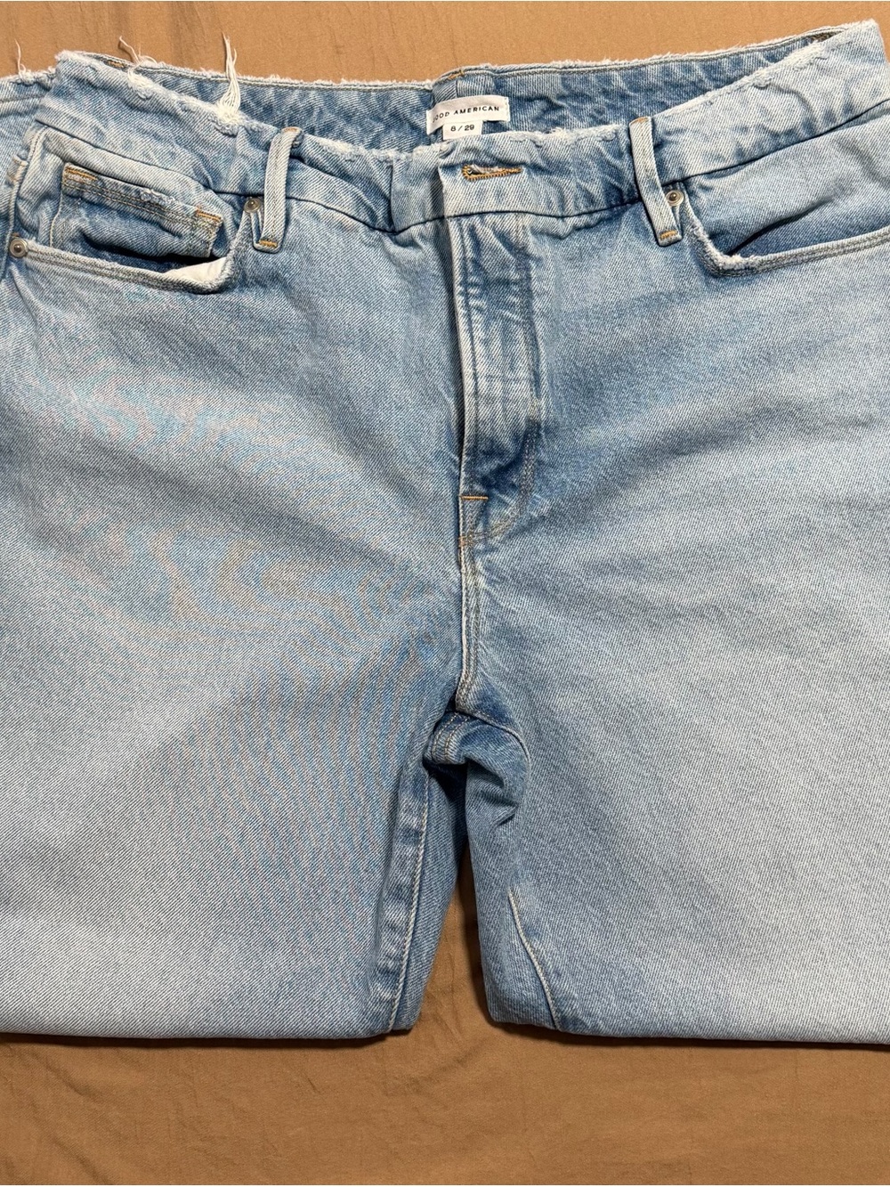 Good American Light Blue Relaxed Jeans